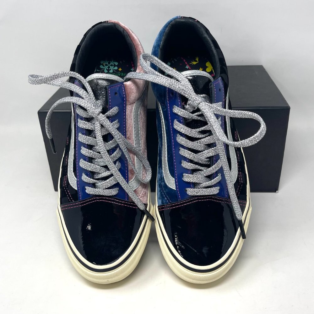 Vans Og Old Skool Lx Black Skateboarding Men's Velvet Patent Leather VN0A38FW03E - Picture 5 of 11